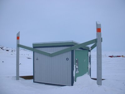 Sturdy toilets at Sylvia Grinell park