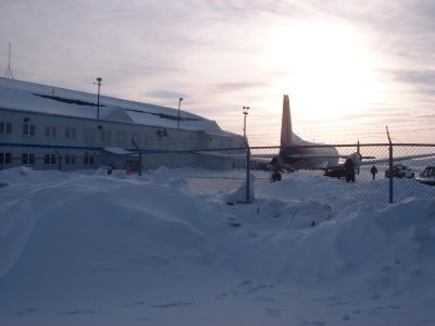 Snow makes fence climbable