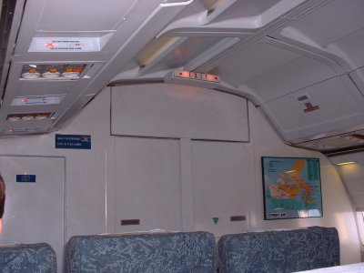 Partition to divide passengers from cargo