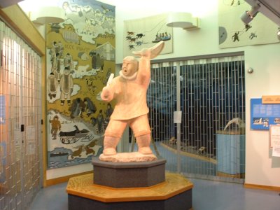 Carving in visitor's centre